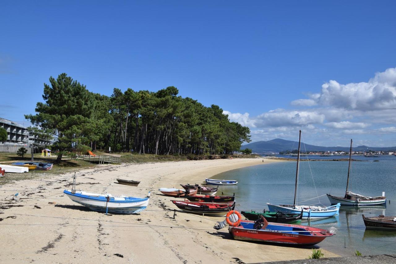 Maravilloso Apartamento De Playa En La Paradisiaca Illa De Arousa Kültér fotó